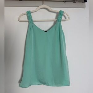 1. State Mint Green Ruched-Strap Sleeveless Spring Summer Top Small New NWT
